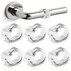 6pcs Circle Shaped Anti collision Doorstops Door Handle Protective Cover