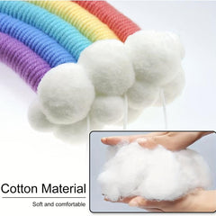 Rainbow Pompom Garland Decoration Baby Room Wall Decor