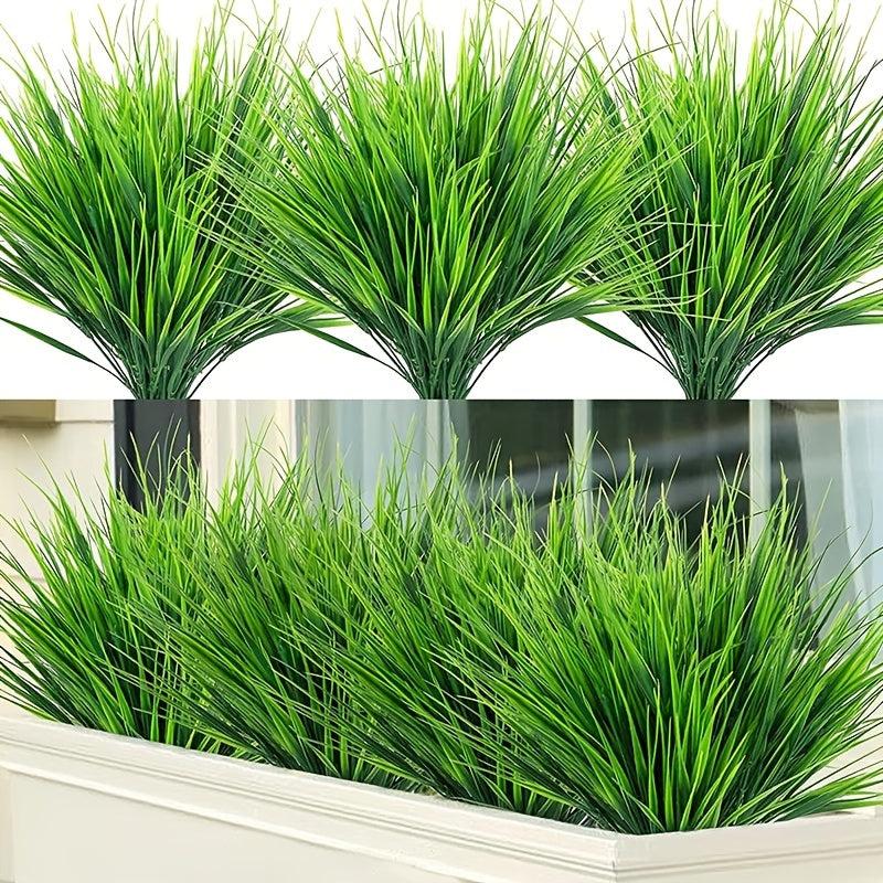 3 Bundles Artificial Grass for Garden Decor and Wedding Flowers