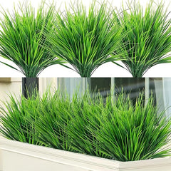 3 Bundles Artificial Grass for Garden Decor and Wedding Flowers