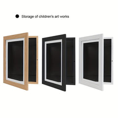 Kids Art Frame Front Opening Display School Work Home Office