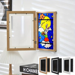 Kids Art Frame Front Opening Display School Work Home Office