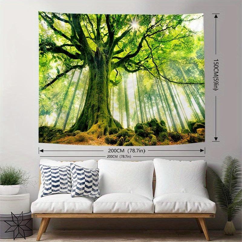 Peach Skin Forest Tree Tapestry for Home Decor