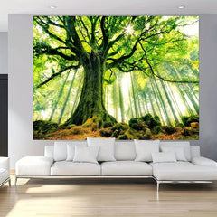 Peach Skin Forest Tree Tapestry for Home Decor