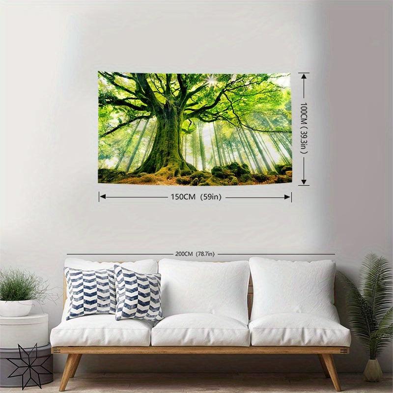 Peach Skin Forest Tree Tapestry for Home Decor