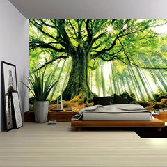 Peach Skin Forest Tree Tapestry for Home Decor