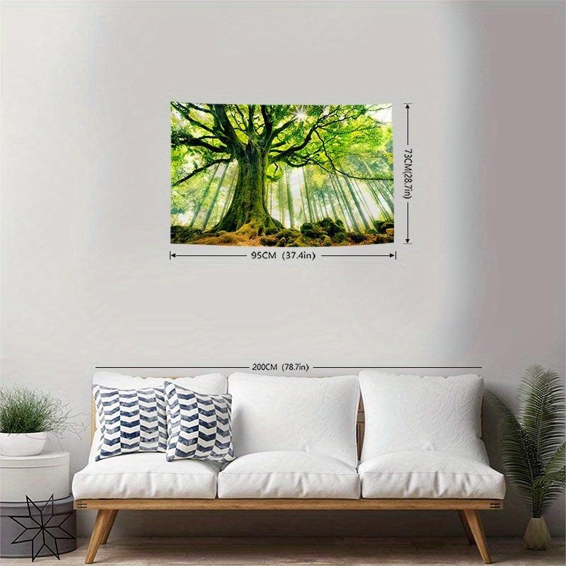 Peach Skin Forest Tree Tapestry for Home Decor