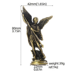 Saint Michael Archangel Zinc Alloy Statue Home Decor