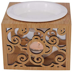 Ceramic Essential Burner Diffuser Floral Tea Light Holder Aromatherapy Warmer