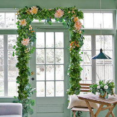 12pcs 98FT Artificial Ivy Leaves Garland for Weddings Parties and Home Decor