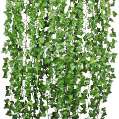 12pcs 98FT Artificial Ivy Leaves Garland for Weddings Parties and Home Decor