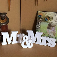 Mr & Mrs Wedding Signs Table Decorations Photo Props Wedding