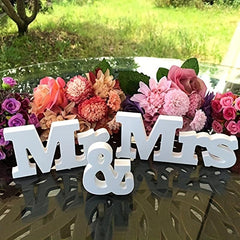 Mr & Mrs Wedding Signs Table Decorations Photo Props Wedding