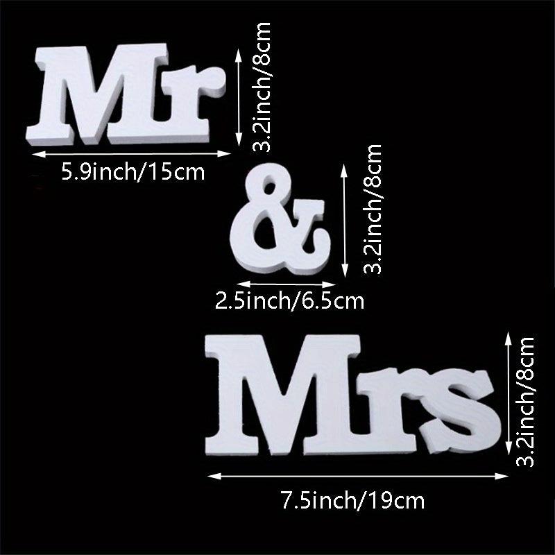 Mr & Mrs Wedding Signs Table Decorations Photo Props Wedding