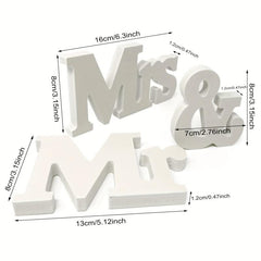 Mr & Mrs Wedding Signs Table Decorations Photo Props Wedding