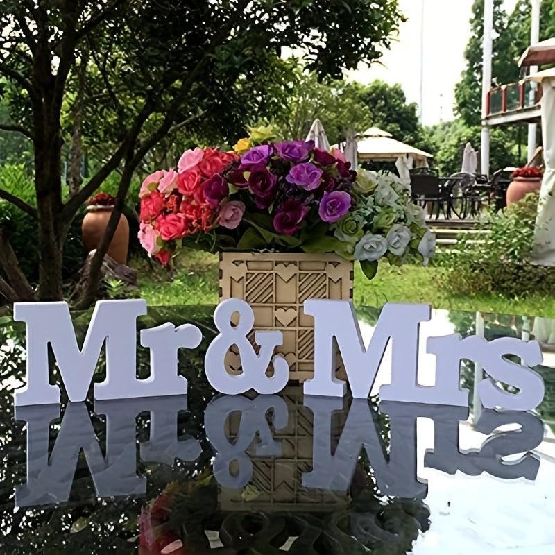 Mr & Mrs Wedding Signs Table Decorations Photo Props Wedding