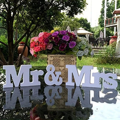 Mr & Mrs Wedding Signs Table Decorations Photo Props Wedding