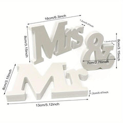 Mr & Mrs Wedding Signs Table Decorations Photo Props Wedding