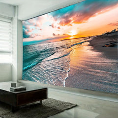 Beach Landscape Tapestry Wall Hanging for Living Room Bedroom