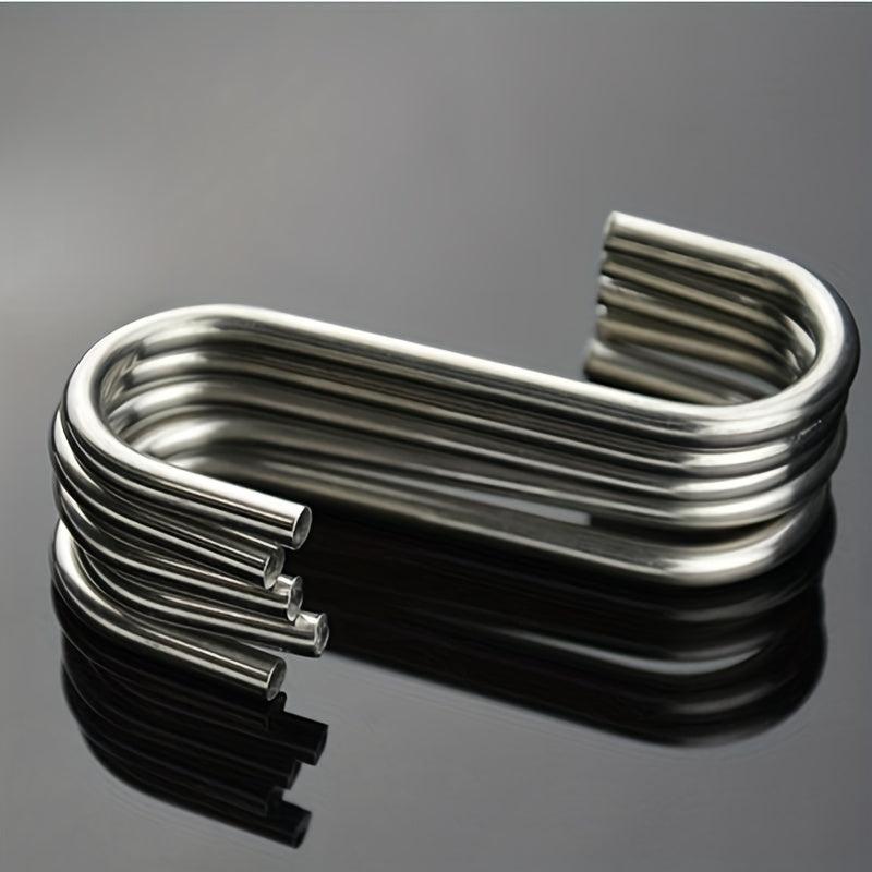Solid Stainless Steel S Hook Bathroom Crossbar Shower Curtain Hook