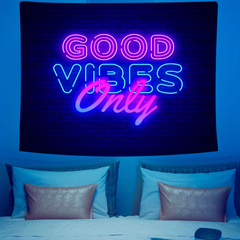 Colorful Fluorescent Tapestry for Living Room Bedroom Dorm Room UV BlackLight