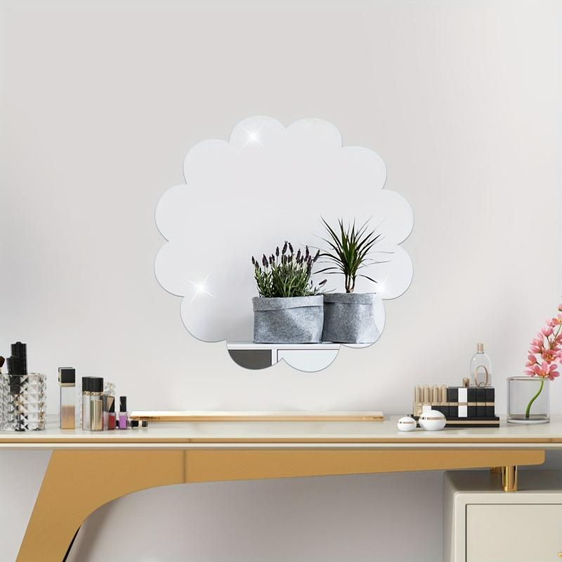 Irregular Mirror Wall Sticker Adhesive Decorative Mirror for Home Decor