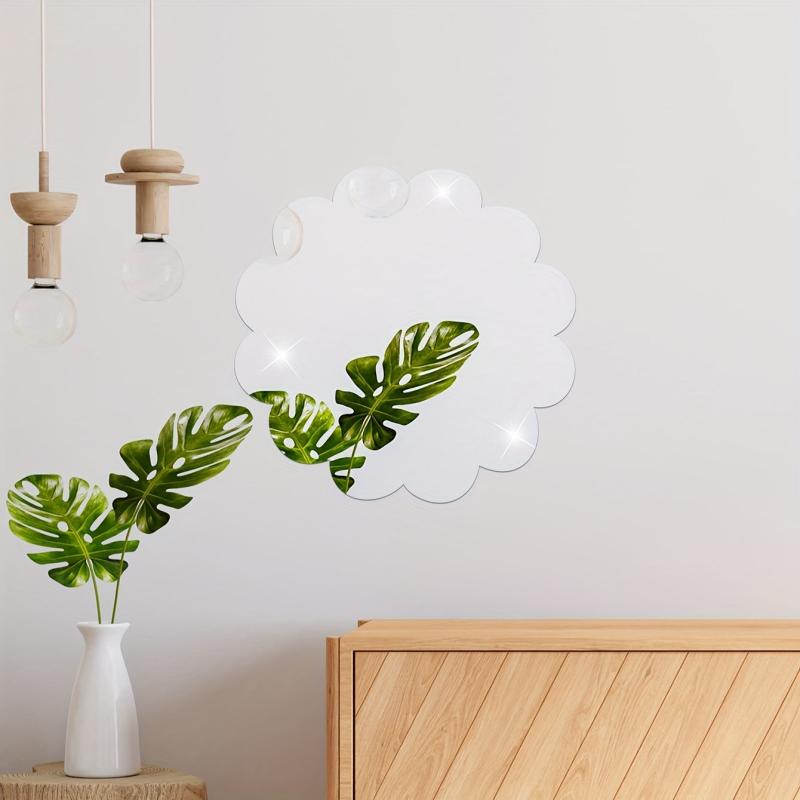 Irregular Mirror Wall Sticker Adhesive Decorative Mirror for Home Decor