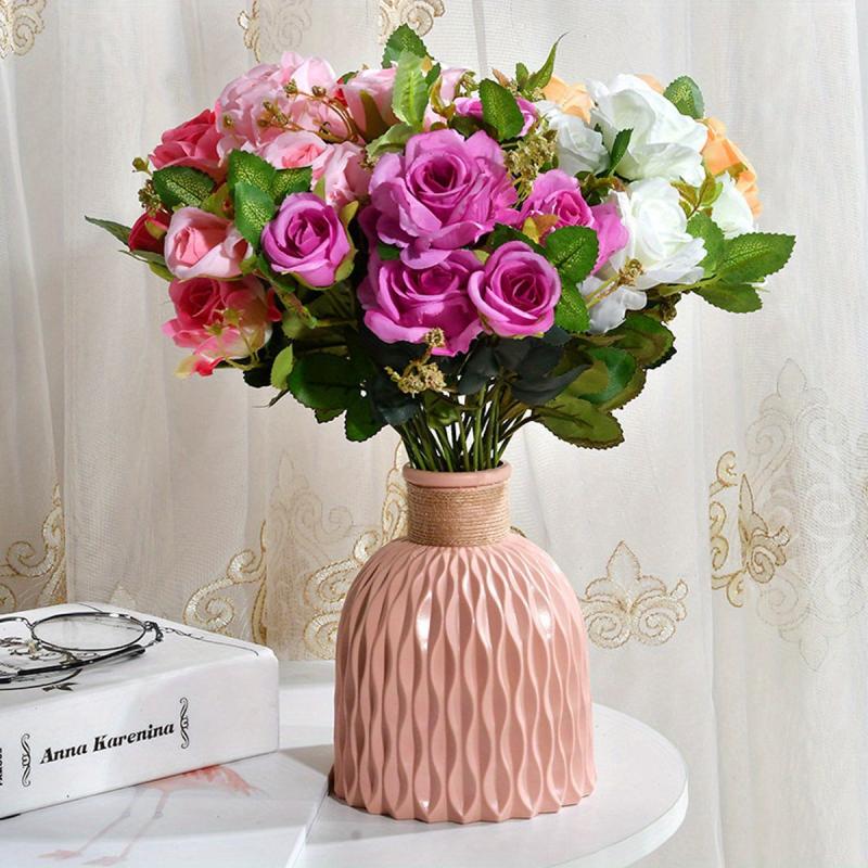 Nordic Style Plastic Vase Modern Flower Arrangement Home Wedding Decor