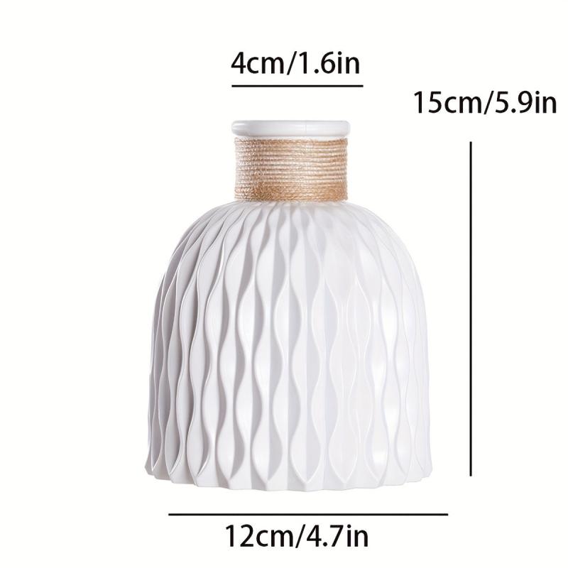 Nordic Style Plastic Vase Modern Flower Arrangement Home Wedding Decor