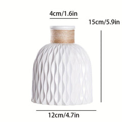 Nordic Style Plastic Vase Modern Flower Arrangement Home Wedding Decor
