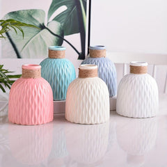 Nordic Style Plastic Vase Modern Flower Arrangement Home Wedding Decor