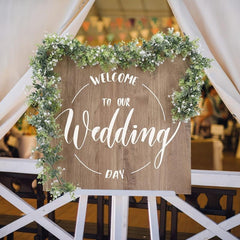 Eucalyptus Garland with Flowers for Wedding Arch or Home Decor