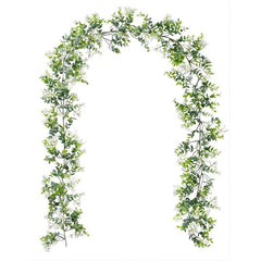 Eucalyptus Garland with Flowers for Wedding Arch or Home Decor