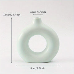 2pcs Ceramic Vase Set Matte Pampas Flower Vases Modern Boho Decor