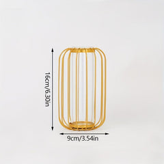 Nordic Light Hollow Out Vase Geometric Glass Flower Vase