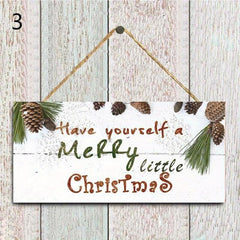 Christmas Wooden Door Hanging Decoration Christmas Tree Gift