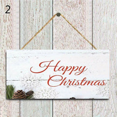 Christmas Wooden Door Hanging Decoration Christmas Tree Gift