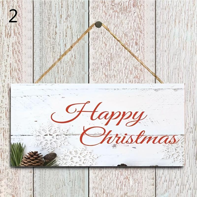 Christmas Wooden Door Hanging Decoration Christmas Tree Gift