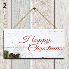 Christmas Wooden Door Hanging Decoration Christmas Tree Gift