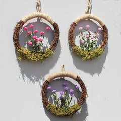 2pcs Vine Branch Wreaths for DIY Christmas Craft Front Door Wall Hanging Wedding
