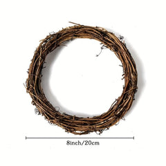 2pcs Vine Branch Wreaths for DIY Christmas Craft Front Door Wall Hanging Wedding
