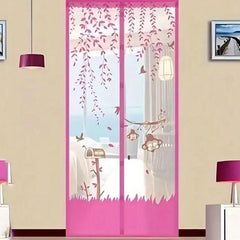 Magnetic Screen Door Heavy Duty Hands-Free Mesh Keeps Bugs Out 96x210 cm