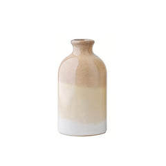 Modern Farmhouse Beige Ceramic Vase