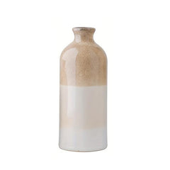 Modern Farmhouse Beige Ceramic Vase
