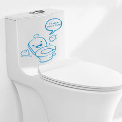 Toilet Pattern Toilet Lid Decal Self Adhesive Sticker Bathroom Decor