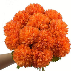 6pcs Artificial Chrysanthemum Ball Flowers for Home Wedding Decoration