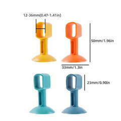 4pcs Anti Collision Silicone Door Stopper with Suction Cups