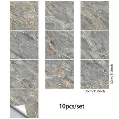 10pcs Waterproof Marble Tile Stickers for Wall Decor