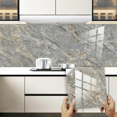 10pcs Waterproof Marble Tile Stickers for Wall Decor