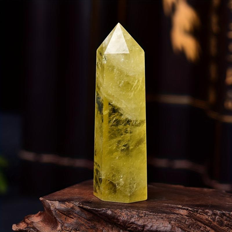 Citrine Healing Obelisk Natural Yellow Quartz Sticks for Home Decor